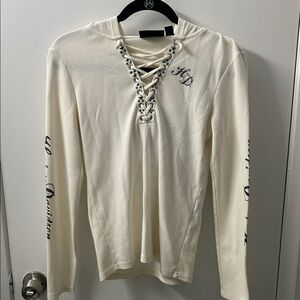 Harley-Davidson Genuine MotorClothes Cream hooded Sweater